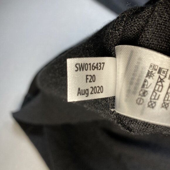 Smartwool Crew Neck Sweater Mens L Merino Wool Blend SW016437 Black Gray Striped - Picture 9 of 10